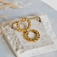 Chunky Twisted Hoop