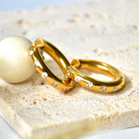 Rosey Hoop - White/Clear