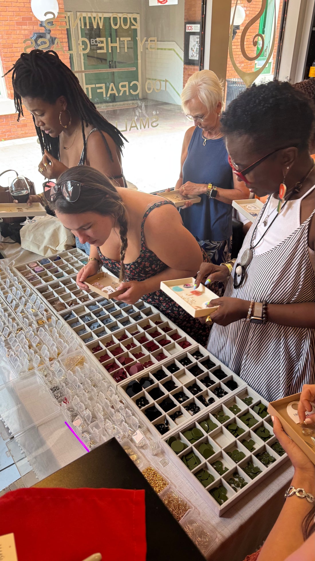 Sparkle & Sip Earring Workshop