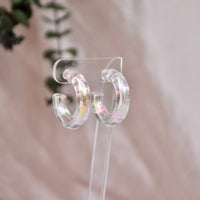 Holographic Hoops - Medium - Hello Myrrh