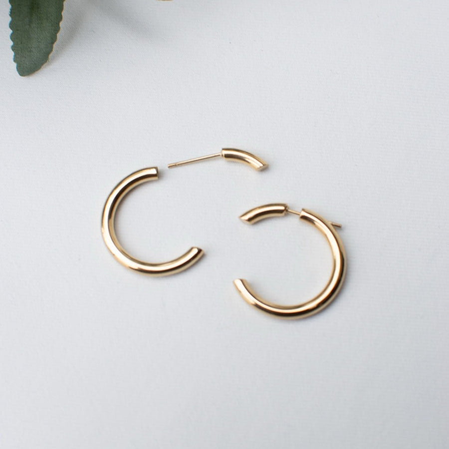 Aria Earrings with Elegant Gold Hoops