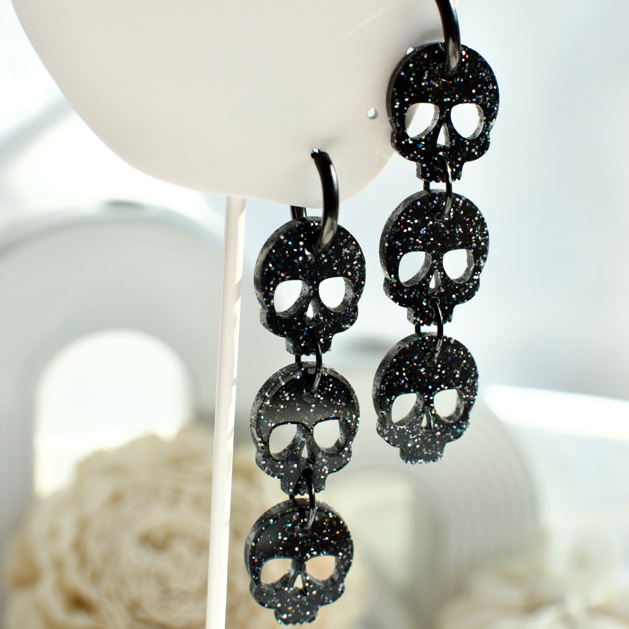 Skull drop - Black Gitter