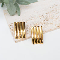 Aurelia Gold Geometric Statement Earrings