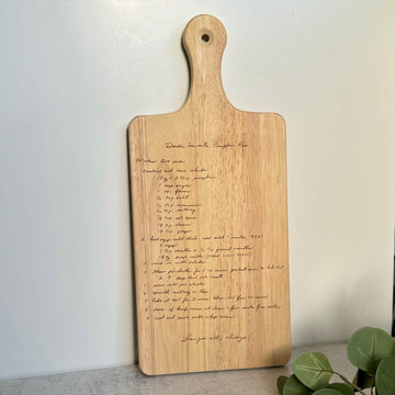 Custom Recipe Cutting Board