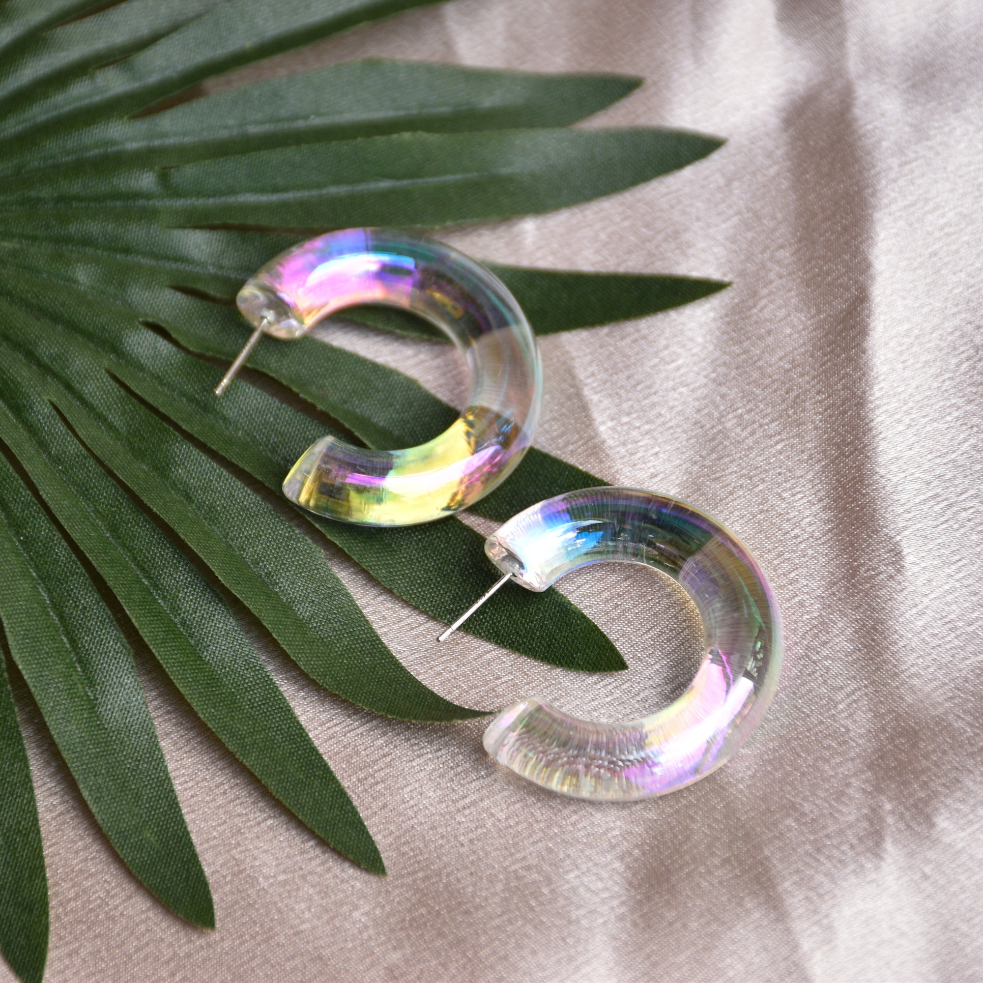 Holographic Hoops - Medium - Hello Myrrh