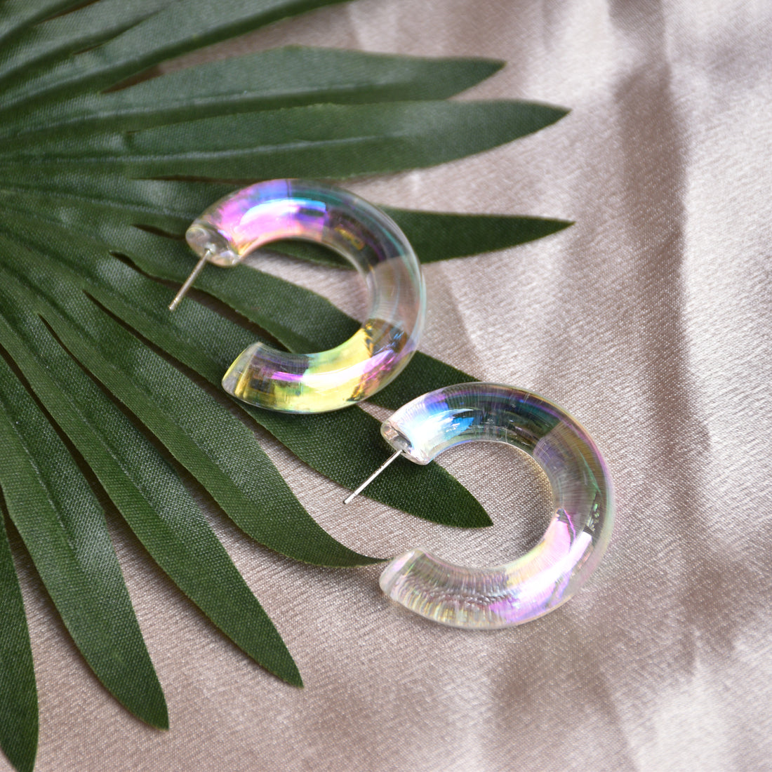 Holographic Hoops - Medium - Hello Myrrh