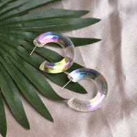 Holographic Hoops - Medium - Hello Myrrh